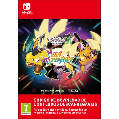 LEYENDAS POKÉMON: Z-A «MEGADIMIENSIÓN» NINTENDO SWITCH Y NINTENDO SWITCH 2 EDITION CONTENIDO DESCARGABLE CÓDIGO DESCARGA DIGITAL