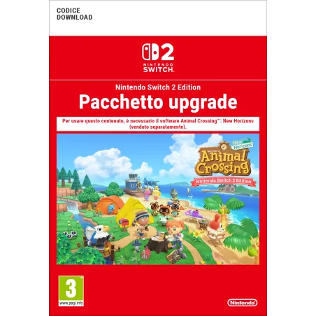 ANIMAL CROSSING: NEW HORIZONS NINTENDO SWITCH 2 EDITION UPGRADE PACK CÓDIGO DESCARGA DIGITAL PACK MEJORA REQUIERE JUEGO COMPLETO