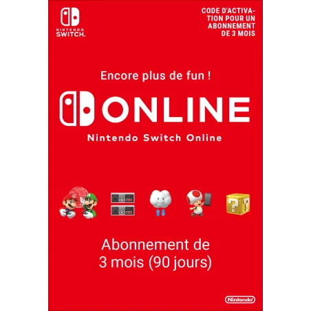 Nintendo Switch Online (Abonnement individuel - 3 mois)