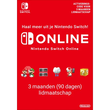 Nintendo Switch Online (Individueel lidmaatschap - 3 maanden)