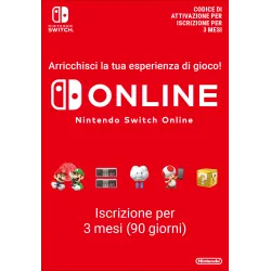 Nintendo Switch Online (Iscrizione individuale - 3 mesi)