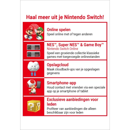 Nintendo Switch Online (Individueel lidmaatschap - 3 maanden)