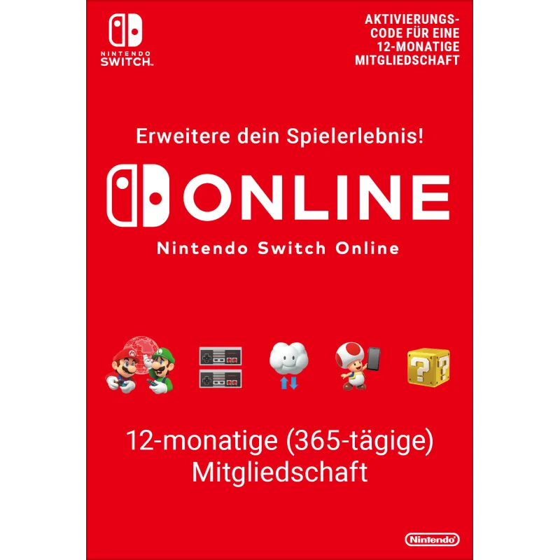 Nintendo Switch Online (Einzelmitgliedschaft - 12 Monate)