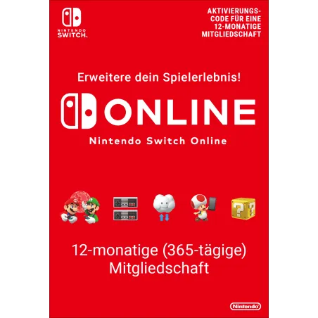 Nintendo Switch Online (Einzelmitgliedschaft - 12 Monate)