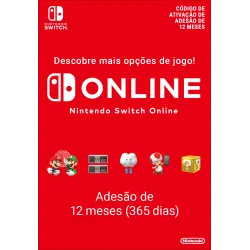 Nintendo Switch Online (Adesão Individual - 12 meses)