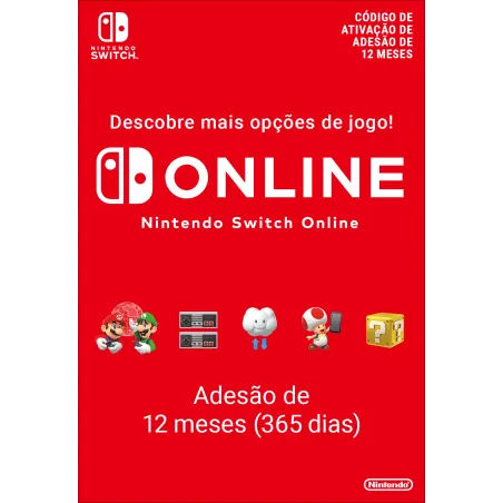Nintendo Switch Online (Adesão Individual - 12 meses)