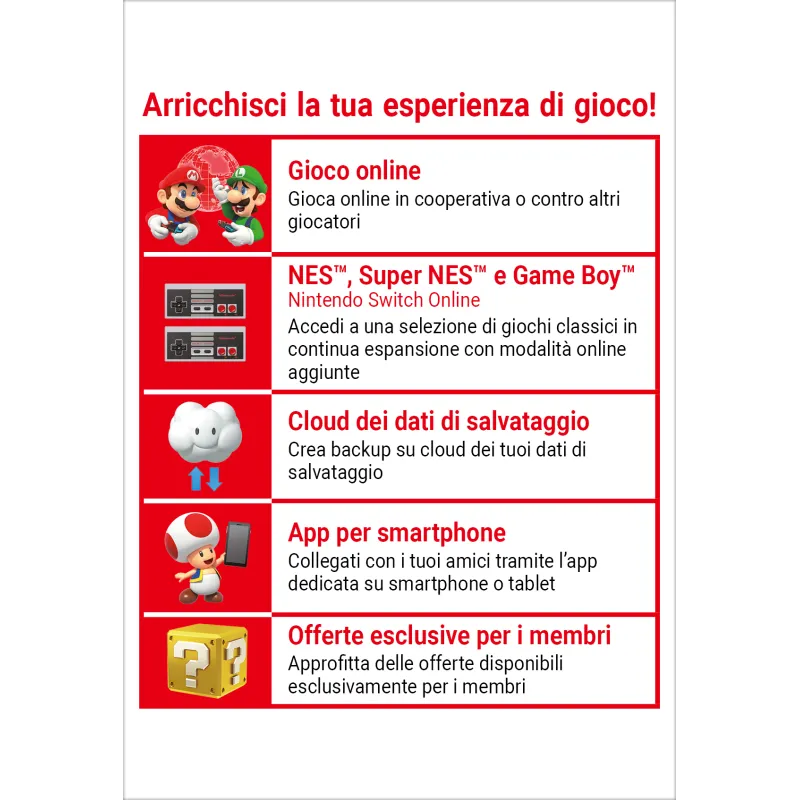 Nintendo Switch Online (Iscrizione individuale - 12 mesi)