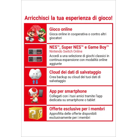 Nintendo Switch Online (Iscrizione individuale - 12 mesi)