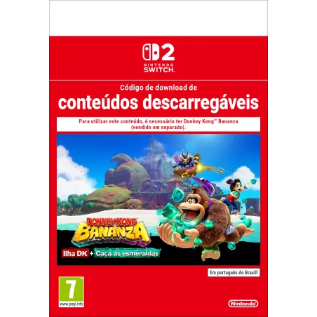 Donkey Kong Bananza: Ilha DK + Caça às esmeraldas