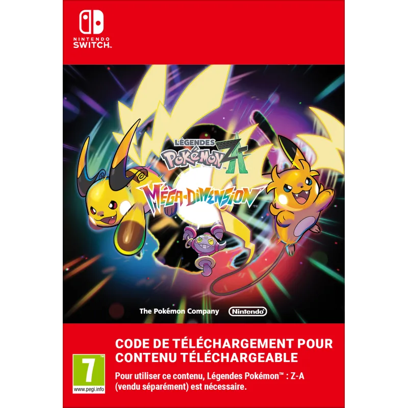 LEYENDAS POKÉMON: Z-A «MEGADIMIENSIÓN» NINTENDO SWITCH Y NINTENDO SWITCH 2 EDITION CONTENIDO DESCARGABLE CÓDIGO DESCARGA DIGITAL
