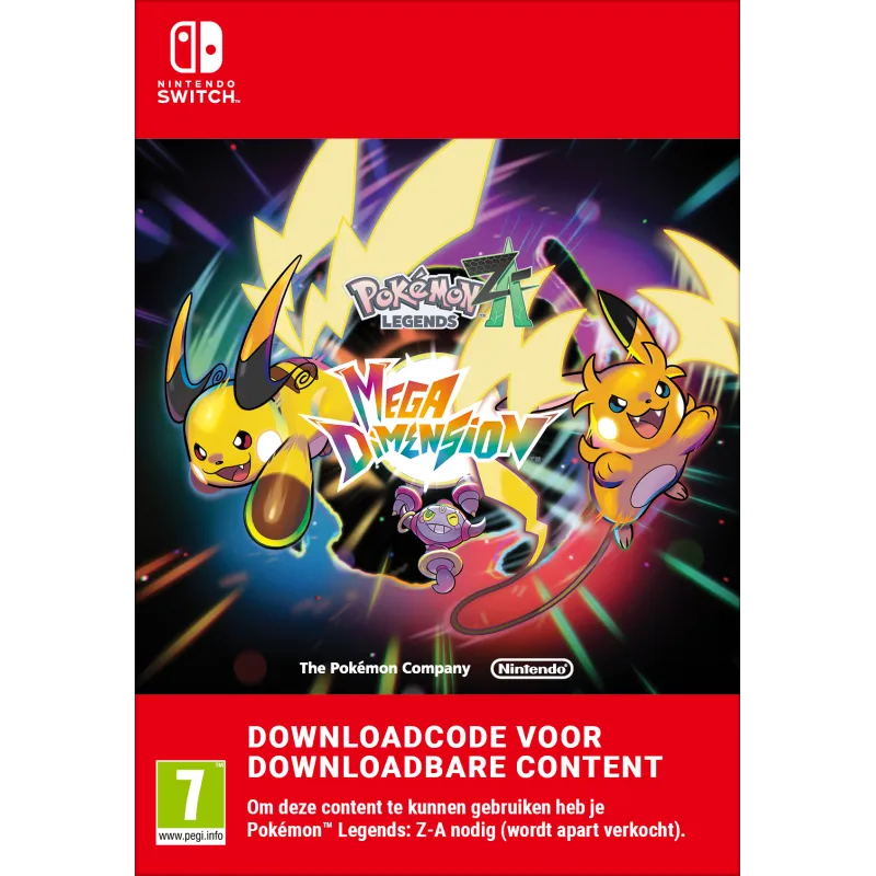 LEYENDAS POKÉMON: Z-A «MEGADIMIENSIÓN» NINTENDO SWITCH Y NINTENDO SWITCH 2 EDITION CONTENIDO DESCARGABLE CÓDIGO DESCARGA DIGITAL