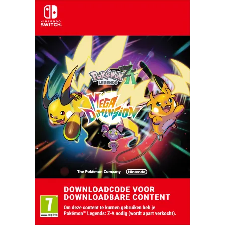 LEYENDAS POKÉMON: Z-A «MEGADIMIENSIÓN» NINTENDO SWITCH Y NINTENDO SWITCH 2 EDITION CONTENIDO DESCARGABLE CÓDIGO DESCARGA DIGITAL