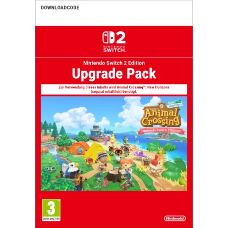 ANIMAL CROSSING: NEW HORIZONS NINTENDO SWITCH 2 EDITION UPGRADE PACK CÓDIGO DESCARGA DIGITAL PACK MEJORA REQUIERE JUEGO COMPLETO