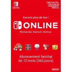 Nintendo Switch Online (Abonnement familial - 12 mois) - The Shop Gamer