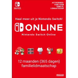 Nintendo Switch Online (Familieabonnement - 12 maanden) - The Shop Gamer