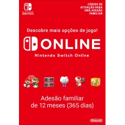 Nintendo Switch Online (Subscrição familiar - 12 meses) - The Shop Gamer
