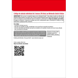 Nintendo Switch Online (Assinatura individual - 3 meses) - The Shop Gamer