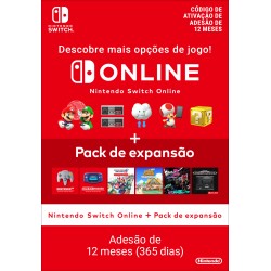 Nintendo Switch Online + Pack de expansão (Adesão individual)