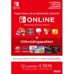 Nintendo Switch Online + Uitbreidingspakket (Individueel lidmaatschap)