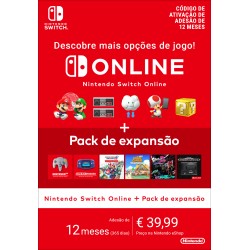 Nintendo Switch Online + Pack de expansão (Adesão individual)