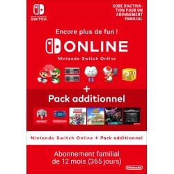 Nintendo Switch Online + Pack additionnel (Abonnement familial)