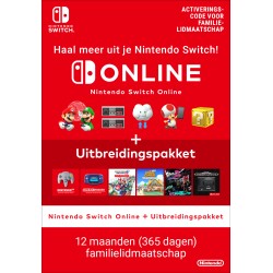 Nintendo Switch Online + Uitbreidingspakket (Familielidmaatschap)