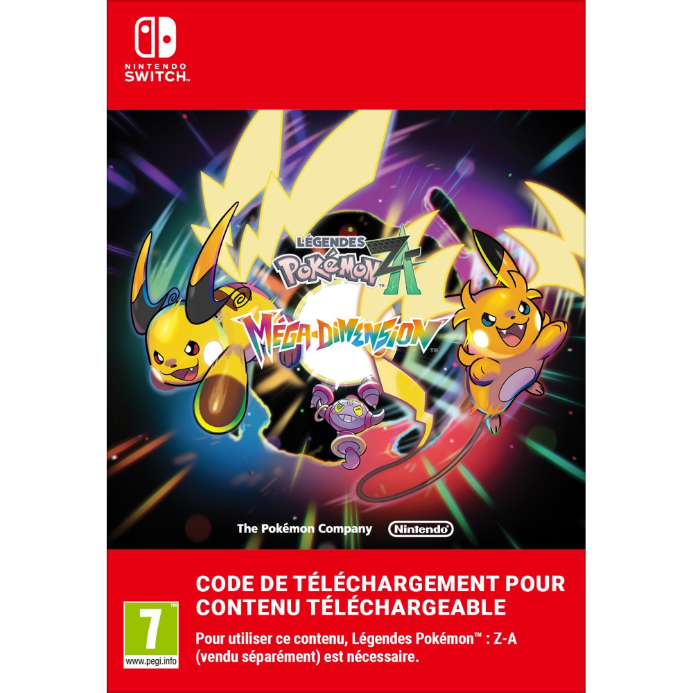 LEYENDAS POKÉMON: Z-A «MEGADIMIENSIÓN» NINTENDO SWITCH Y NINTENDO SWITCH 2 EDITION CONTENIDO DESCARGABLE CÓDIGO DESCARGA DIGITAL