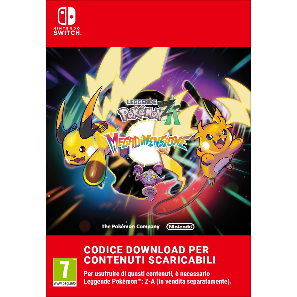 LEYENDAS POKÉMON: Z-A «MEGADIMIENSIÓN» NINTENDO SWITCH Y NINTENDO SWITCH 2 EDITION CONTENIDO DESCARGABLE CÓDIGO DESCARGA DIGITAL