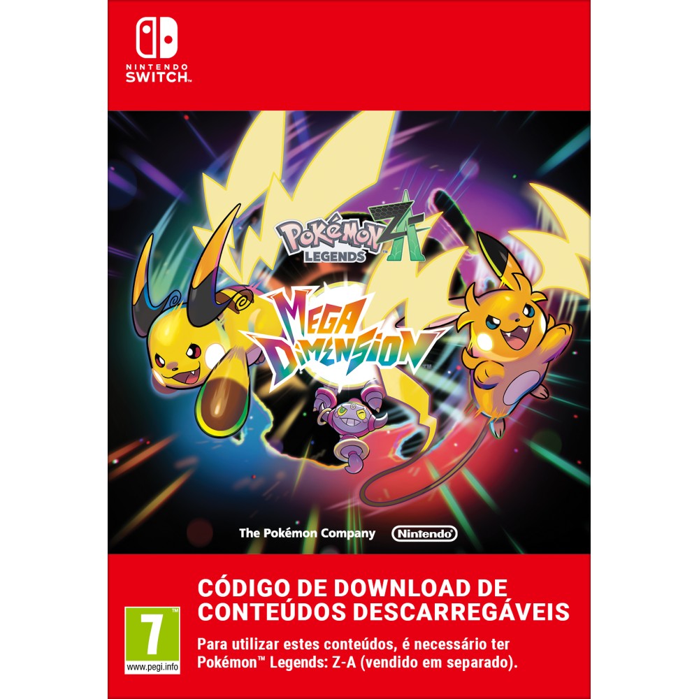 LEYENDAS POKÉMON: Z-A «MEGADIMIENSIÓN» NINTENDO SWITCH Y NINTENDO SWITCH 2 EDITION CONTENIDO DESCARGABLE CÓDIGO DESCARGA DIGITAL