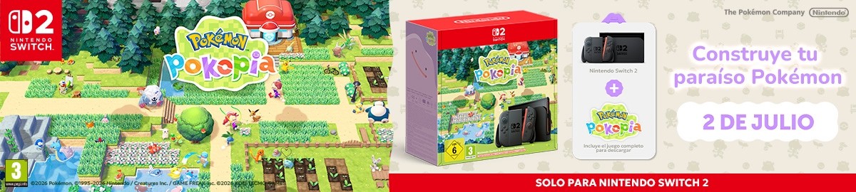 PREVENTA CONSOLA NINTENDO SWITCH 2 + JUEGO POKEMON POKOPIA