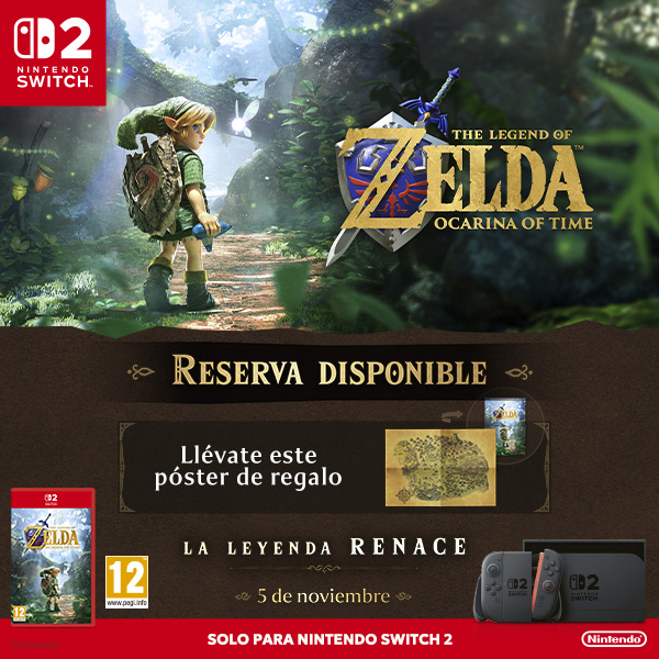 PREVENTA THE LEGEND OF ZELDA OCARINA OF TIME NINTENDO SWITCH 2